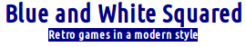 Blue and White Squared